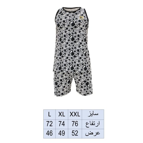 ست رکابی طرحدار و شورت - هومد